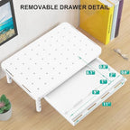 WALI Computer Monitor Stand with Storage, Monitor Riser 3 Height Adjustable - Image 7