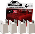 Furniture Risers 4 Inch with Adjustable Screw Clamp,4 Pack Beige by ZDDLOINP