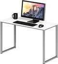 SHW Mission 32-Inch Home Office Computer Desk, White by SHW
