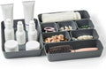 ISSEVE 8Pcs Silicone Drawer Organizer Trays for Bathroom, 4 Sizes, Black by ISSEVE