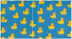 Yellow Rubber Ducks Blue Round Ring Binders 1.5 Inch 3 Ring Binder with Clipboard Holds 200 Sheets Office Home School - Image 3