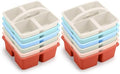 Lineshading 12 Pack Plastic Classroom Caddy, 4 Compartment, Boho Colors by Lineshading