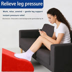 Foot Rest for Under Desk at Work, Ergonomic Under Desk Footrest with Washable Cover for Office, Home & Gaming Leg Elevation Pillow Red - Image 5