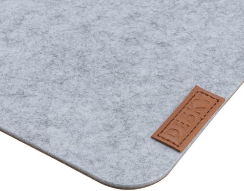 Desky Cork/Felt Desk Pad Extra-Large 35.4x11.8 inches Light Grey - Image 3