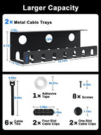 Bundle of Metal Foldable Cable Management Tray and Metal Cable Tray - Image 5