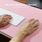 Aothia Faux Leather Desk Mat - Non-Slip PU Leather Desk Blotter, Waterproof Writing Surface, Large Desk Pad for Office & Home (Fairy Pink, 55" x 24") - Image 4