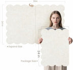 Scalloped Bulletin Board 36x24 inches, Decorative Felt Pin Board for Wall - Image 7