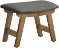 SONGMICS Foot Stool Ottoman, Padded Foot Rest Under Desk, Solid Wood Frame by SONGMICSbySONGMICSHOME