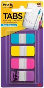 Post-it Tabs 0.4" x 2.8", 4 Assorted Colors, 24-Pack, Model 676-AYPV - Image 6