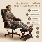 Foot Rest Under Desk at Work - Upgraded Taller Double Step Ergonomic Footrest Under Desk with 3 Height Options & Non-Slip Surface. Office Foot Stool for Home Office & Gaming, Leg Rest Posture Relief - Image 2
