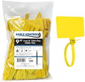 Kable Kontrol Cable Marker Identification Zip Ties 9 Inch 100 Pcs – Yellow by KABLEKONTROL%C2%AE