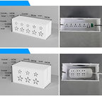 Cable Management Box, Cord Organizer Surge Protector Wire Management Concealer Organizer Cover Hider for Desktop Home Office Kitchen 14.17 x 4.72x 5.31 inch - Image 3