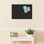 PinPix 26x18 inch Cork Bulletin Board. This Decorative Framed Pin Board Comes with Diamond Pattern in Black Design and Satin Black. Ideal for Home, Office Decor or School (PinPix-120) - Image 3
