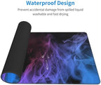 Abstract Smoke Purple XXL Gaming Mouse Pad 48x24in, Stitched Edges Non-Slip - Image 2