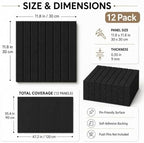 Stripe Felt Bulletin Board Tiles, Cork Board Alternative 48 x 36 in - Image 2