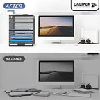 9-Tier Paper Organizer for Desk, Letter Tray with Handles, Black, 2 Pack - Image 5