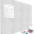 Cork Boards for Walls 48" x 36" Felt Board Alternative, 12 Pack Felt Wall Tiles Bulletin Board, Large Cork Board for Office Pin Board Tack Board Cork Boards by YOPCDJ