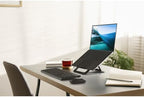 Kensington Adjustable Aluminum Laptop Stand for Desk, Ultra-Slim Lightweight Foldable Portable Notebook Holder, Anti-Slip Silicone Tablet Mount for 10"-17" Laptops and Tablets, Black K50428WW - Image 2