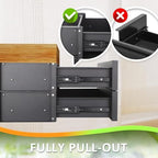 POPMOON 15 inch 2-tier Under Desk Drawer Slide Out Storage Organizer - Image 6