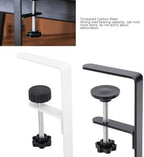 Under Desk Basket Clamp On Desk Shelf Clamp On Storage Rack Under Desk Organizer Under Desk Wire Organizer Under Desk Storage Shelf (Black) - Image 5