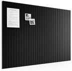 Bumusty 48"x 36" Large Felt Bulletin Board Tiles, Black by BUMUSTY
