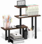 Furinno Turn-N-Tube Desk Organizers and Accessories, 3-Tier Desktop Organizer, Adjustable Desk Shelf, for Home Office, Study Room, Dorm Room, Organizers and Storage, Amber Pine by Furinno-FitsYourSpaceFitsYourBudget