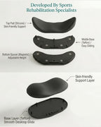 Height-Adjustable Mouse Wrist Rest, Magnetic Palm & Wrist Gliding Support - Image 4