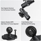Aluminum Heavy Duty Tablet Mount Car Holder Dashboard for Truck and Vehicle - Image 4