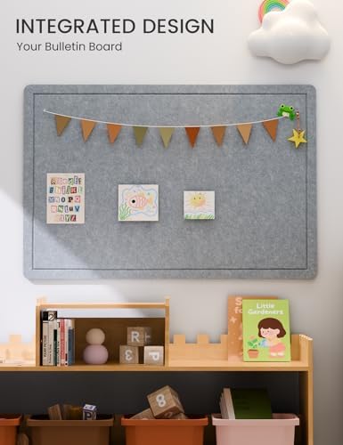 Fluxynara 35.4"x23.6" Large Bulletin Board,Slate Gray - Image 6