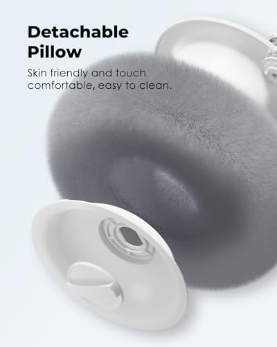 Viozon Tablet Stand Pillow, Compatible with 4.7"-13" Phone/Tablet, iPad, iPhone, Samsung, Google, Kindle, 360°Adjustable Phone Holder for Bed with Soft Plush Fabric, and Detachable Bowl, Grey - Image 6