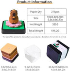 3D Calendar 2027, Desk Time Piece Calendar 2027,Tear-Away 3D Paper Art Notepad w LED Lights,Creative 3D Memo Artsy Pad Calendars, DIY Paper Carving Gift (Capybara) - Image 6