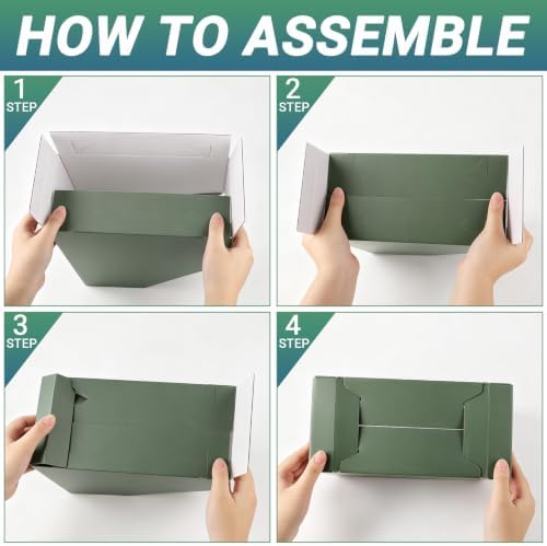 4 Pack Heavy Duty Large Cardboard Magazine Holder, 10.6"x5.1"x11.8" - Image 4
