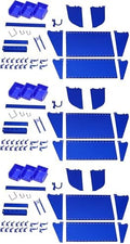 Wall Control Slotted Tool Board Workstation Accessory Kit Pegboard and Slotted Tool Board – Blue (Pack of 3) by Wall+Control