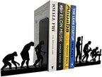 Human Evolution Decorative Metal Bookends for Heavy Books and Library - Image 4