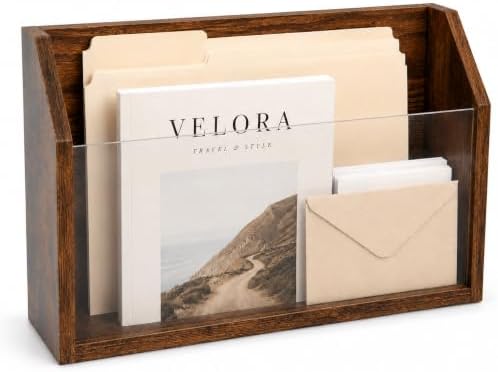 Wall File Holder & Organizer, Wall Mount Magazine Holder - Image 2