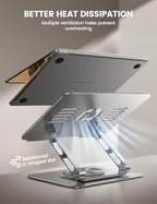 Lamicall Adjustable Laptop Stand for Desk 360° Rotating Base for 10-17.3'' - Image 6