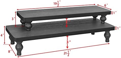 Ikee Design 2 Pcs Set Wooden Display Riser, Cupcake Dessert Display Riser - Image 2
