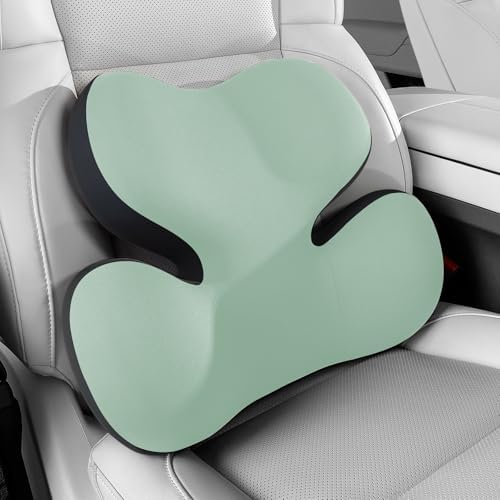 BEBAS Ergonomic Memory Foam Lumbar Support Pillow for Car, Green by BEBAS