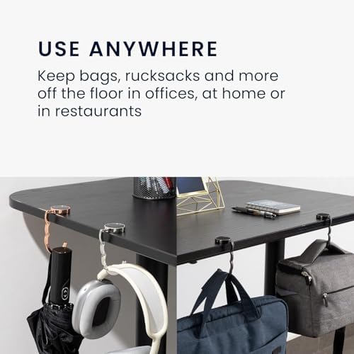 Desk Hook 6/12pcs Portable Folding Bag Hook - for Indoor/Outdoor Table Use(Gold,12pcs) - Image 6