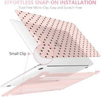 DONGKE Case for MacBook Pro 13 Inch (2026-2020 Models A2338 M2 M1/A2251/A2289), Chalk Pink Polka Dots Hard Shell Case with Keyboard Protector, Compatible with Retina Display and Touch Bar - Image 6