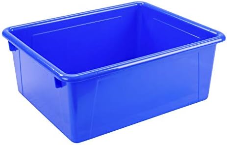 Storex Letter Size Deep Storage Tray – Organizer Bin for Classroom, Office and Home, Assorted Colors, 5-Pack (62530A05C), 10 x 13 x 5 Inches - Image 4