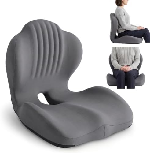 Ergonomic Memory Foam Seat Cushion with Back Support by HRTGHZIRCEILINGFANS