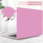 DONGKE Case for MacBook Pro 13 Inch (2026-2020 Models A2338 M2 M1/A2251/A2289), Pink Stripes Hard Shell Case with Keyboard Protector, Compatible with Retina Display and Touch Bar - Image 7