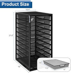 Natwind Mesh File Organizer with 10 Tier Sliding Drawers,Black - Image 2