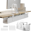 Ascrono Original Under Desk Cable Management Tray, White, 40.6" by Ascrono