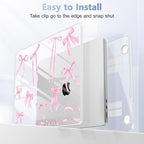 Case for 2026/2025/2024/2023 MacBook Air 15-inch Laptop Release M5 A3448 /M4 A3241 /M3 A3114 /M2 A2941, Stylish Protective Hard Shell Cover for MacBook Air 15.3 inch, Bowknot - Image 5