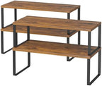 NEX Cabinet Organizer Shelf, Kitchen Counter Shelves Set of 4 by NEX