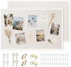 OWLKELA 2 Pcs Linen Cork Bulletin Board, 60"x 90" by OWLKELA