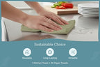 Organic Cotton Bulk Sage Green Flour Sack Kitchen Towels - 50 Pack, 100% Cotton, Lint-Free, Quick-Drying and Lightweight Kitchen Towels for Baking, Cleaning and Dish Drying (Sage Green) - Image 6
