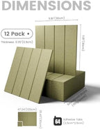 Fluxynara Felt Bulletin Board & Cork Board Alternative, Olive Green - Image 2